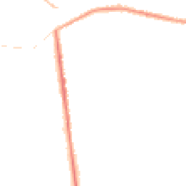 Night-time road noise heatmap for NG17 2JG