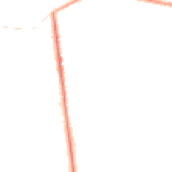 Night-time road noise heatmap for NG17 2JJ