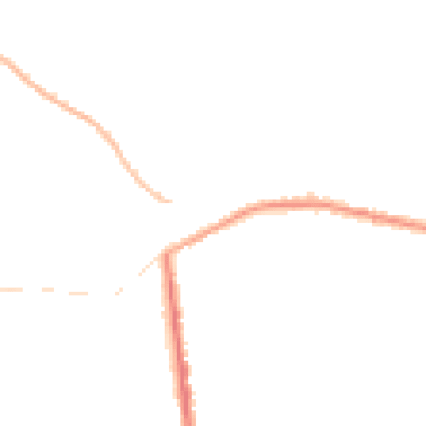 Night-time road noise heatmap for NG17 2LB