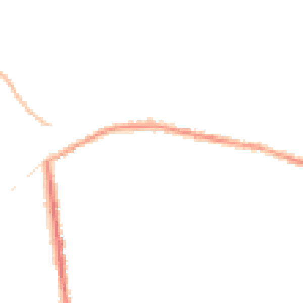 Night-time road noise heatmap for NG17 2ND