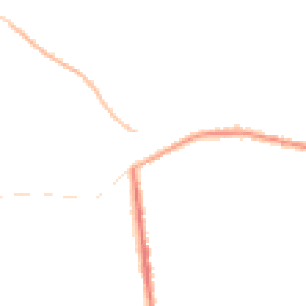 Night-time road noise heatmap for NG17 2QS