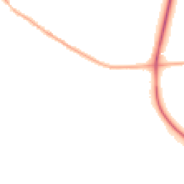 Night-time road noise heatmap for NG17 3AR