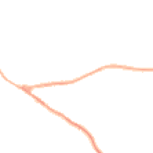 Night-time road noise heatmap for NG17 3EE