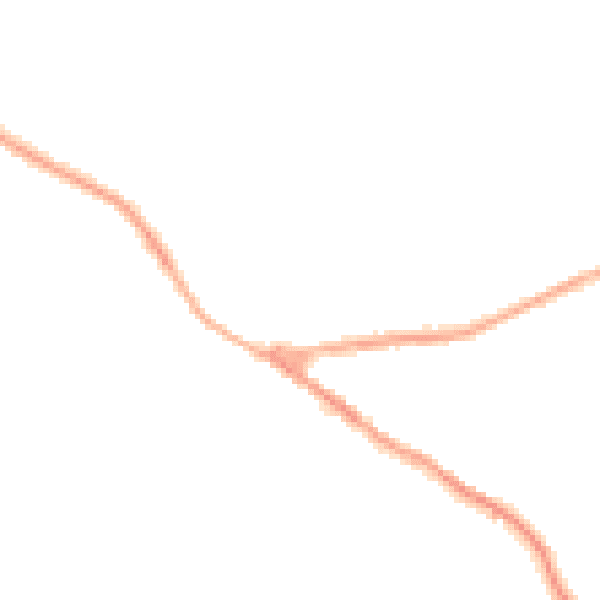 Night-time road noise heatmap for NG17 3GW