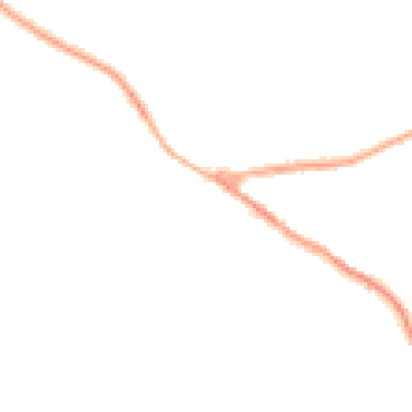 Night-time road noise heatmap for NG17 3GZ