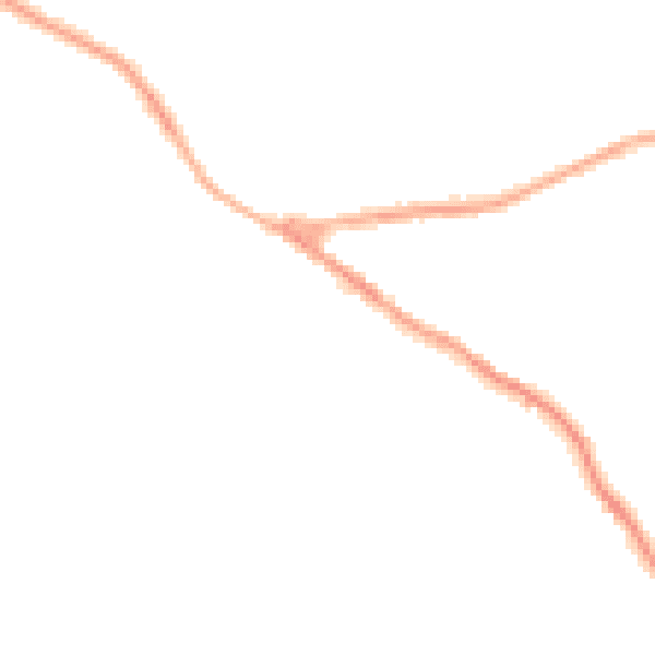 Night-time road noise heatmap for NG17 3HB