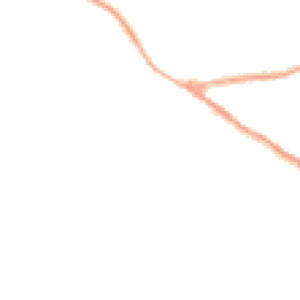 Night-time road noise heatmap for NG17 3HZ