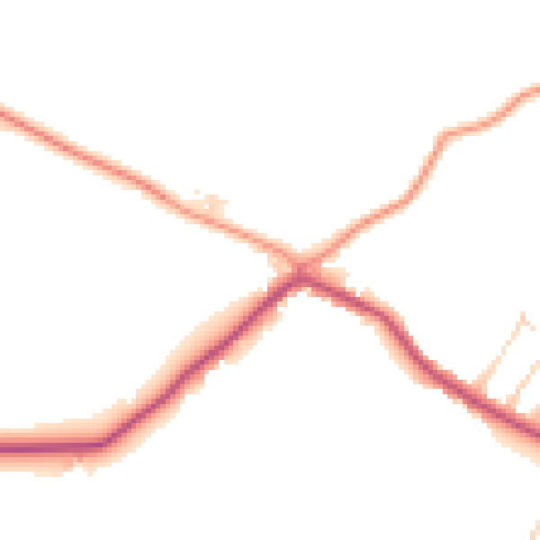 Daytime road noise heatmap for NG17 3JW