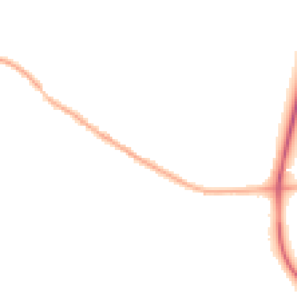Night-time road noise heatmap for NG17 3LJ