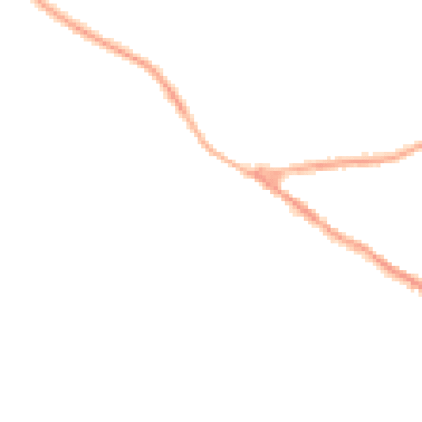 Night-time road noise heatmap for NG17 3NA