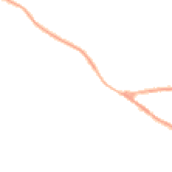 Night-time road noise heatmap for NG17 3NF