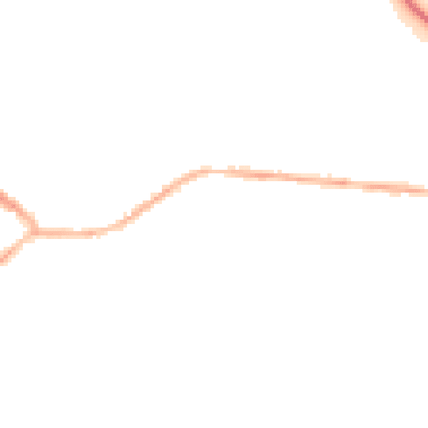 Night-time road noise heatmap for NG17 4GY