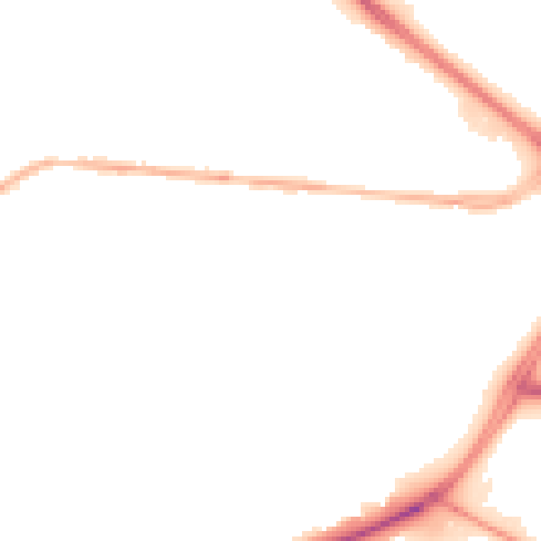 Night-time road noise heatmap for NG17 4HL