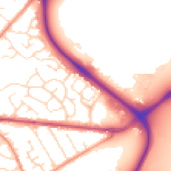Daytime road noise heatmap for NG17 4JN