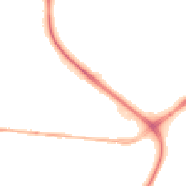 Night-time road noise heatmap for NG17 4JN
