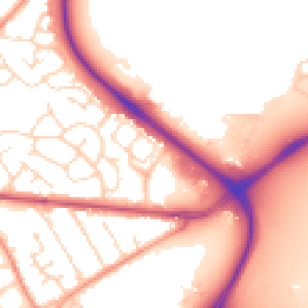 Daytime road noise heatmap for NG17 4JQ