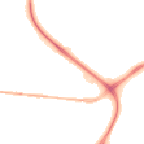 Night-time road noise heatmap for NG17 4JQ
