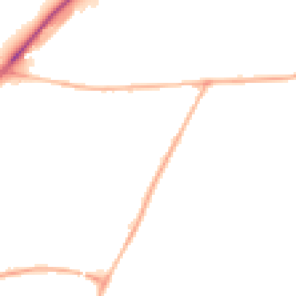 Night-time road noise heatmap for NG17 5LP
