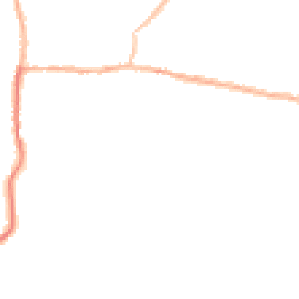Night-time road noise heatmap for NG17 8BU