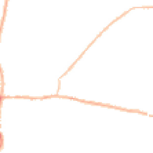 Night-time road noise heatmap for NG17 8DU