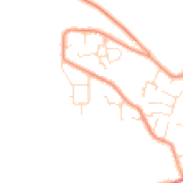 Daytime road noise heatmap for NG17 9FS