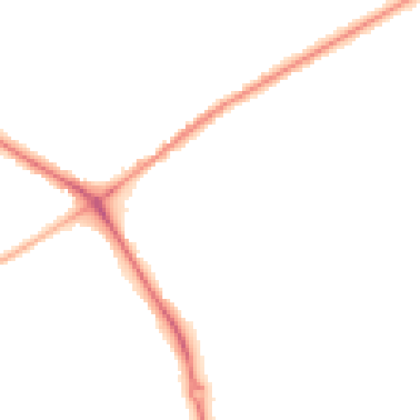 Night-time road noise heatmap for NG19 0BJ