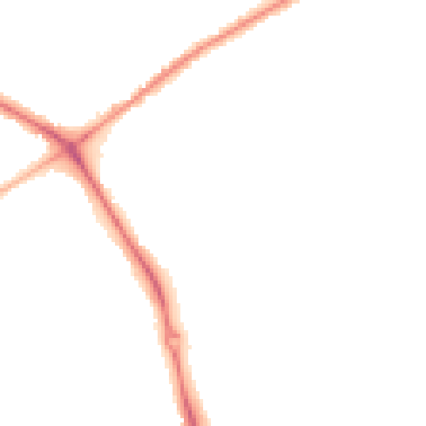 Night-time road noise heatmap for NG19 0BW