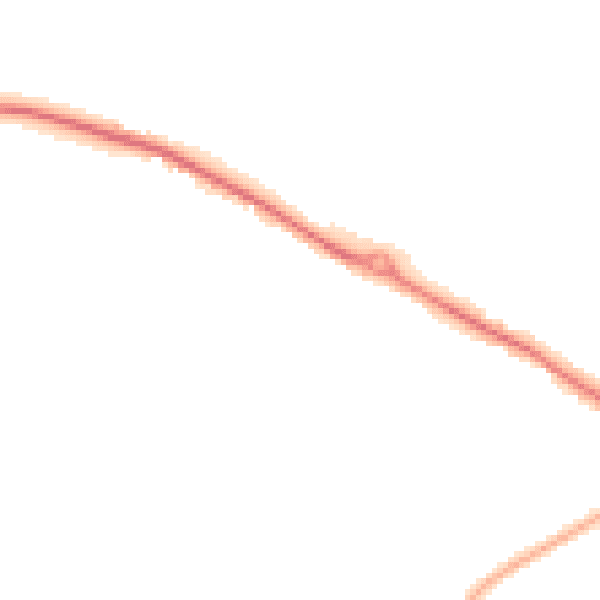 Night-time road noise heatmap for NG19 0PB