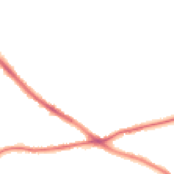 Night-time road noise heatmap for NG19 7HF