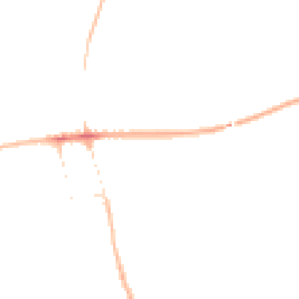 Night-time road noise heatmap for NG21 9QL
