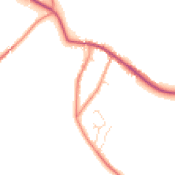 Daytime road noise heatmap for NG22 0FD
