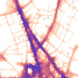 Daytime road noise heatmap for NG3 1AH