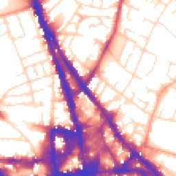 Daytime road noise heatmap for NG3 1AY