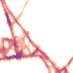 Night-time road noise heatmap for NG3 1BE