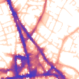 Daytime road noise heatmap for NG3 1DN