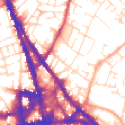 Daytime road noise heatmap for NG3 1DP