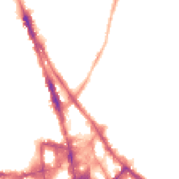 Night-time road noise heatmap for NG3 1DU