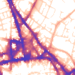 Daytime road noise heatmap for NG3 1FH