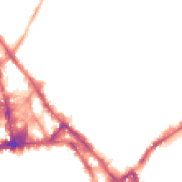 Night-time road noise heatmap for NG3 1GT