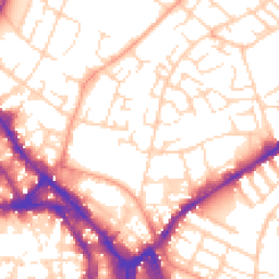 Daytime road noise heatmap for NG3 1GZ