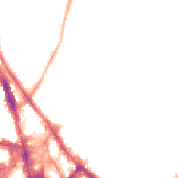 Night-time road noise heatmap for NG3 1NN