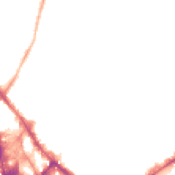 Night-time road noise heatmap for NG3 1NU