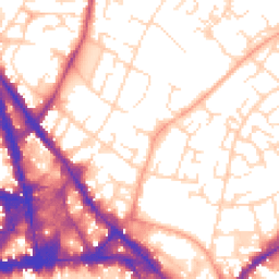 Daytime road noise heatmap for NG3 1NX