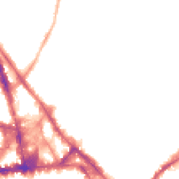 Night-time road noise heatmap for NG3 1NX