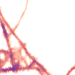 Night-time road noise heatmap for NG3 1NY