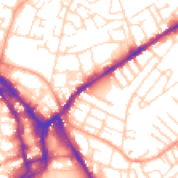 Daytime road noise heatmap for NG3 2AT