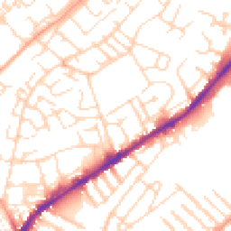 Daytime road noise heatmap for NG3 2FL
