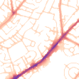 Daytime road noise heatmap for NG3 2JB
