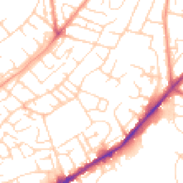 Daytime road noise heatmap for NG3 2LN