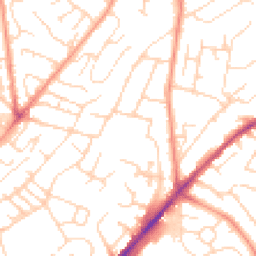 Daytime road noise heatmap for NG3 2PB